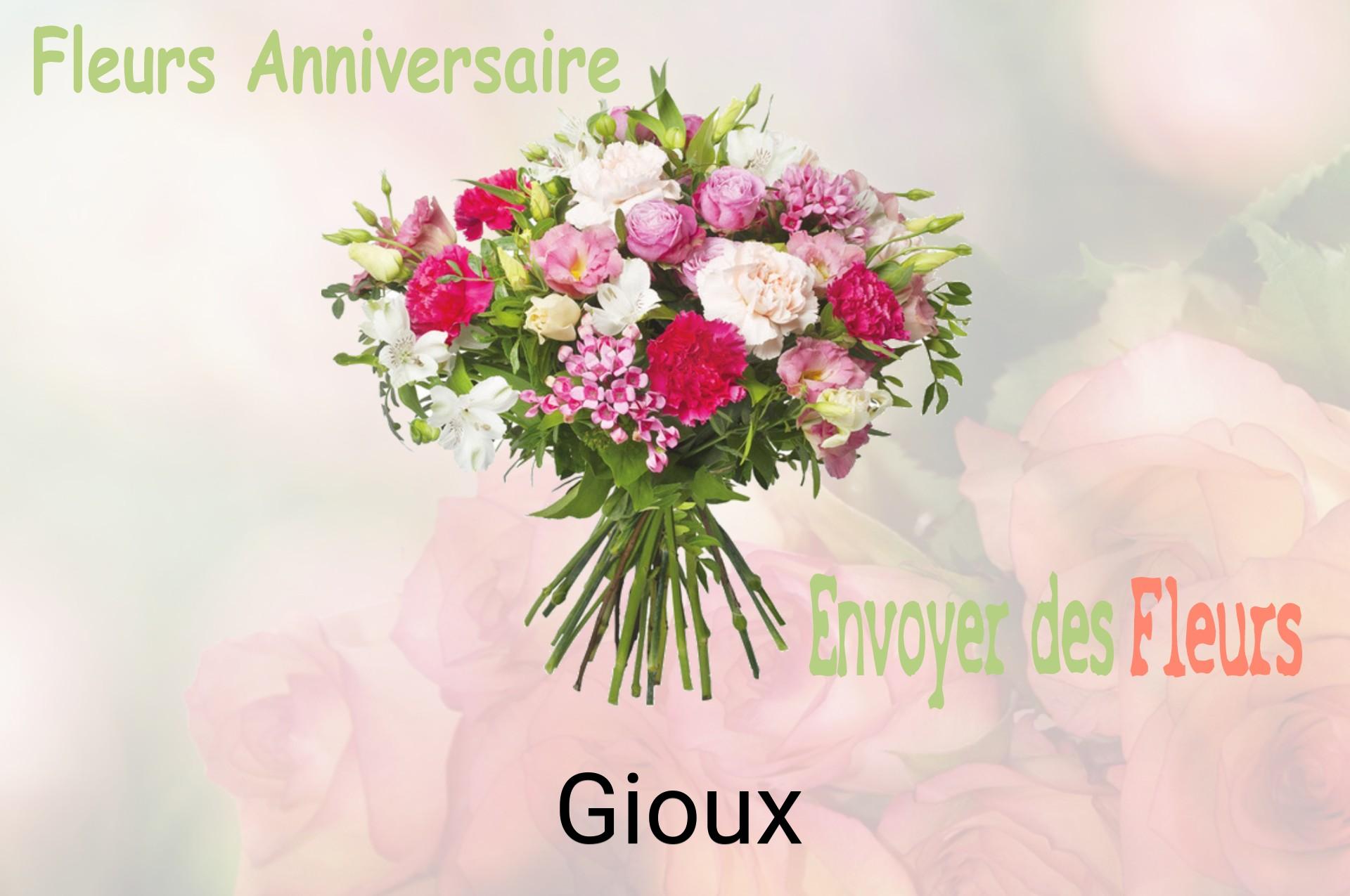 Bouquet de fleurs d’anniversaire livré à Gioux