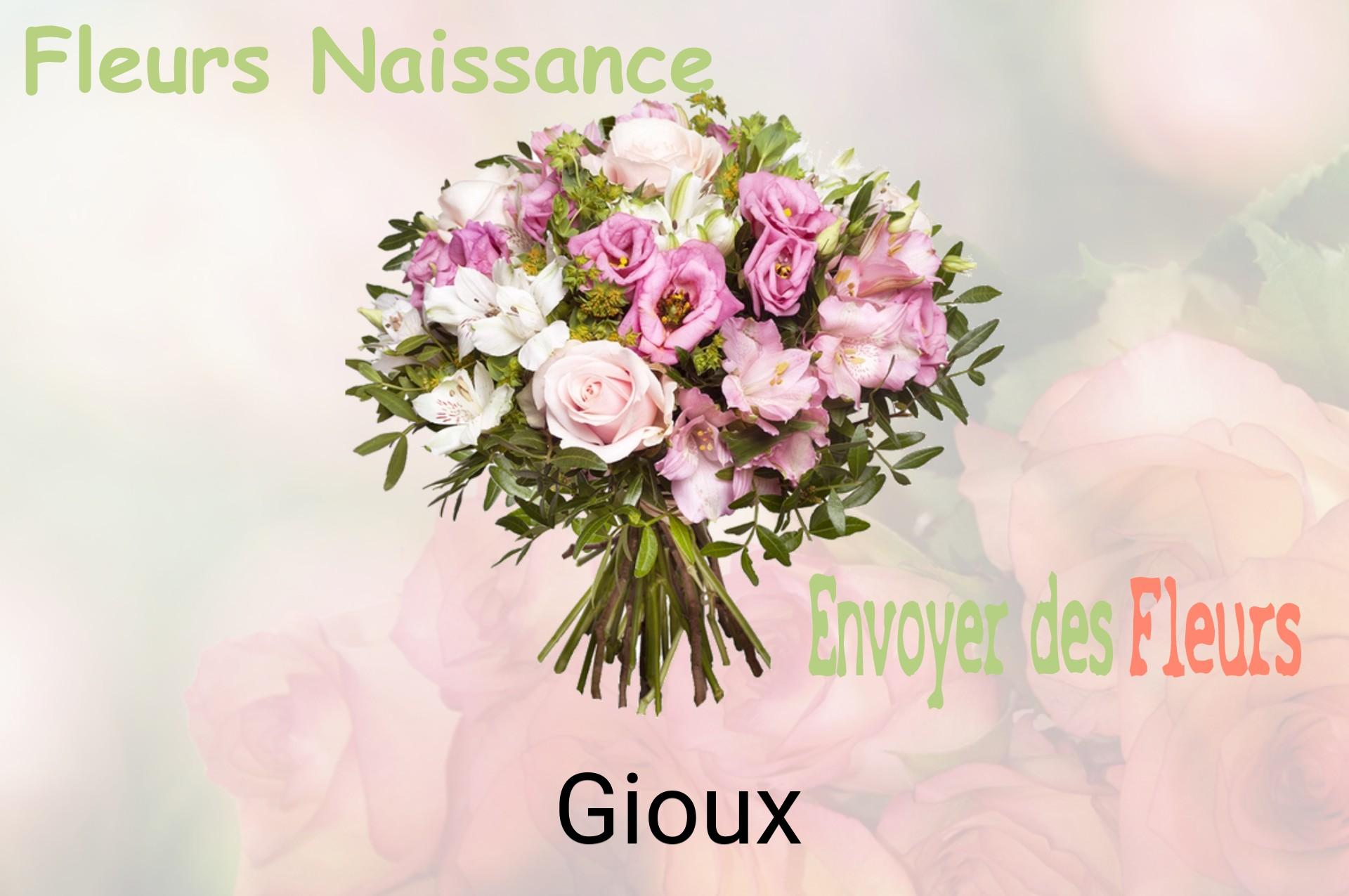 Bouquet de fleurs de naissance livré à Gioux